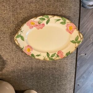 Desert Rose Franciscan oval platter 12 3/4”